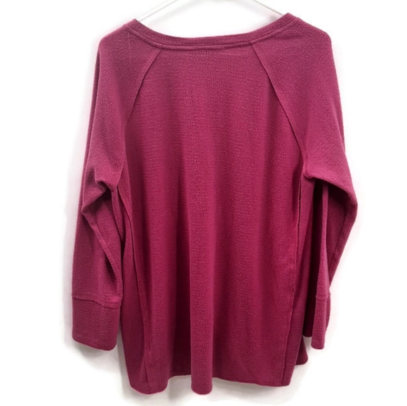 Wildfox Haley Fuchsia Brushed Sweatshirt Large - Picture 4 of 8